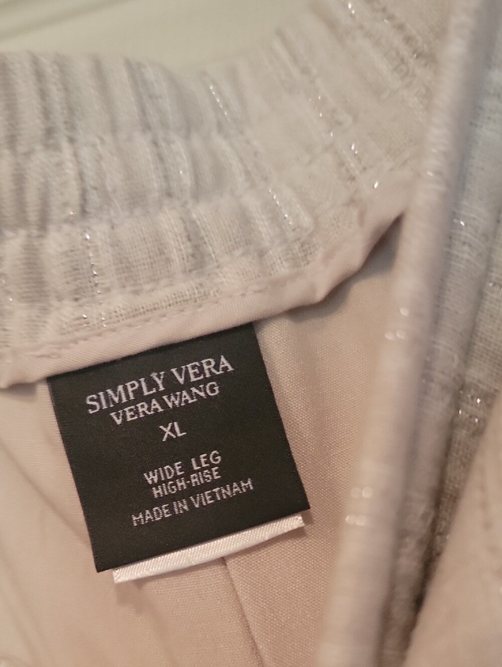 Light Cream Drawstring Men’s Pants - Picture 2 of 3